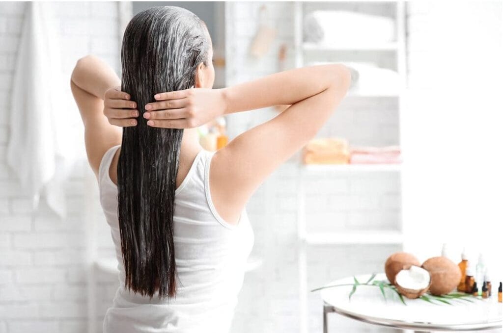 jeune femme réalisant un lissage brésilien sans formol